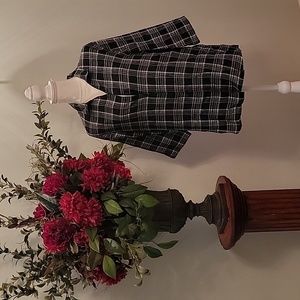 ALIA blouse plus size 14 3/4 sleeve black and white